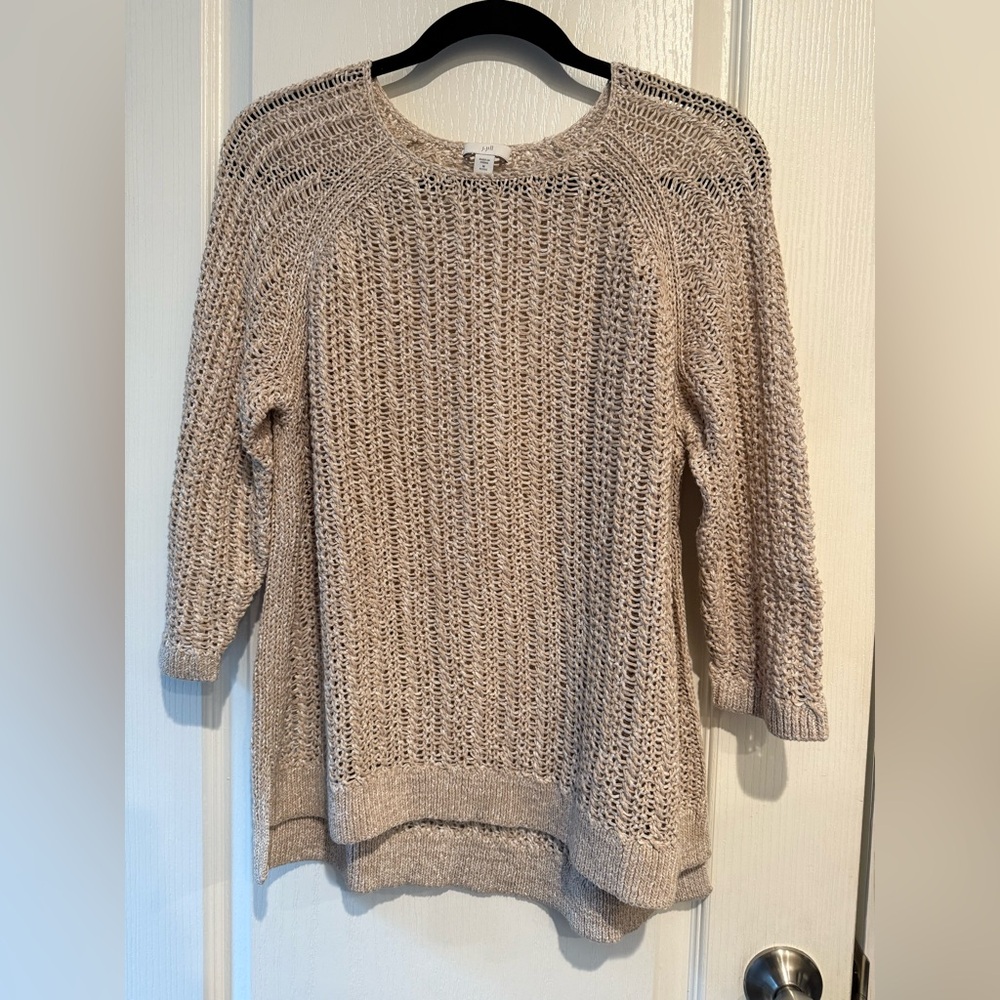 J. Jill Light Tan Knit Sweater